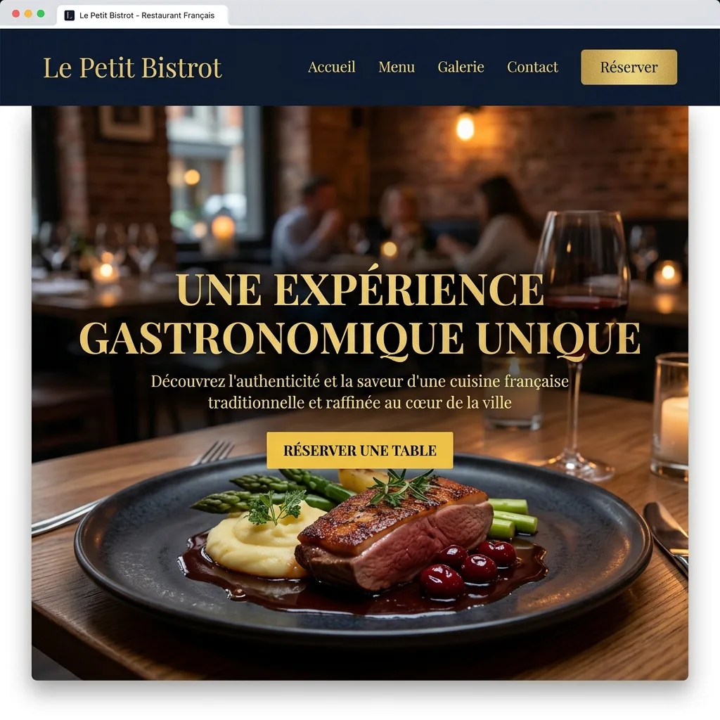 Capture du projet LE PETIT BISTRO