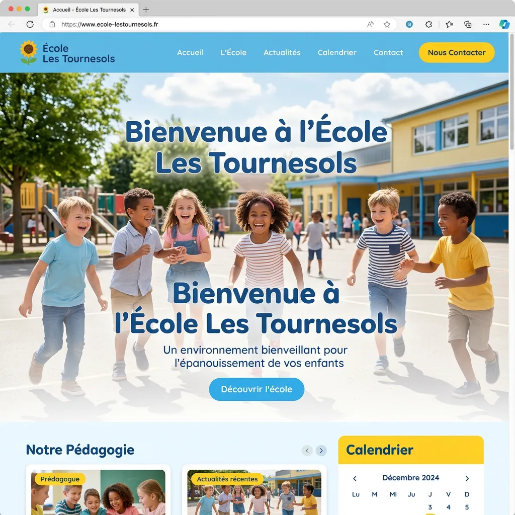 Capture du projet ÉCOLE LES TOURNESOLS